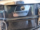 Vintage Ludwig 5x14 Black Galaxy Aluminum Acrolite Snare Drum Very Nice Shape