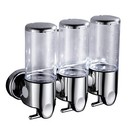 3 500ml Wall Mounted Soap Shampoo Hand Sanitizer Pump Dispenser Bathroom Shower
