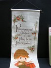 Vintage Christmas The Drummer Boy All Linen Wall Hanging Decoration Hallmark
