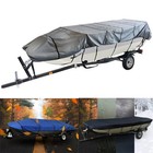 12ft 14ft 16ft 18ft Boat Cover For Jon Boat L Beam Width Up To 75inch 210d Black