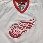 Nike On Ice Detroit Red Wings Hockey Jersey Mens 52 Authentic White Fight Strap 