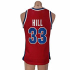 Vintage Champion 90s Detroit Pistons Red Grant Hill Authentic Jersey Stitched 40