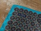 Eton Of Sweden Blue Medallion Floral Print Silk Pocket Square Authentic Nwt