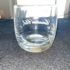 Canadian Club Whiskey On The Rocks Lowball Glass Etched Rounded Short