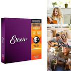 Elixir Acoustic Guitar Strings - Phosphor Bronze 16052  12-53  Tl