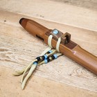 Hawk Native American Style Decorated Backpacker Flute In E Minor White Cedar