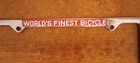 Nos Vintage Schwinn Stingray Banana Seat Muscle Bike Car License Plate Frame