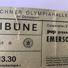 Emerson   Lake   Palmer - April 24 1973 - Munchner Olympiahalle Germany - Ticket