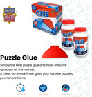     Puzzle Glue With Wide Plastic Spreader  Easy To Apply  Dries