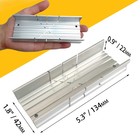 Hanpex Metal Small Aluminum Miter Box 5 3 Inch 5 3inch-mitre Box  Silver