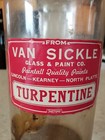 Antique Apothecary Glass Bottle Turpentine Drug Store Bottle Large 12  Tall