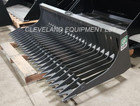 New 72  Cid Skeleton Rock Bucket Skid Steer Loader Attachment Bobcat Cat Deere