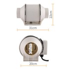 6  Inline Duct Fan 318 Cfm Ventilation Exhaust Blower Fans Quiet For Ducting 75w