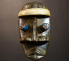 African Grebo Mask Carved Wood Tribal Spirit Face Liberia Mid-1900s Ritual-g5052