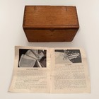 Antique Singer Sewing Machine 1889 Oak Puzzle Box W accessories   Directions For