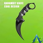 2pc Tactical Combat Karambit Knife Survival Hunting Bowie Fixed Blade W  Sheath