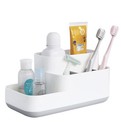 Toothbrush And Toothpaste Holder Bathroom Organizer Countertop Multifunctional
