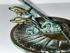Time Will Tell Sundial Flora   Fauna Brass Sundial With Dolphins 4 25    Diameter