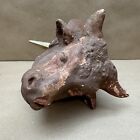 Antique Bulls Head Cow Butcher Shop  Advertising Trade Sign  Nativity  Vintage