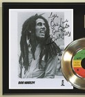 Bob Marley  rhythm  Reproduction Signed Record Display Wood Plaque
