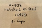 Wicked  Wicked Original Us Movie Poster 1973 Vintage Exploitation Film