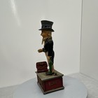 Vintage Cast Iron Uncle Sam Mechanical Bank Coin Op Americana Reproduction 11 