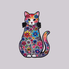 Cute Flower Cat Pin Cute Cool Funny Enamel Brooch Lapel Pins