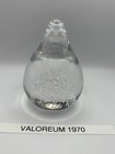 Royal Leerdam Bubble Stunning Clear Crystal Paperweight    