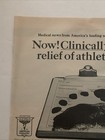 1967 Quinsana Athletes Foot Relief Print Ad Clinically Proven Mennen Vtg 1960s