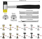 480 Sets Leather Rivets Kit 4 Colors Double Cap Rivets 3 Sizes Rivet