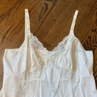 Vintage Shadowline Chemise Dress Size 36ms Ivory Slip 70s Retro Coquette Fairy
