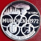 1970 Fujairah 5 Riyals Silver Proof 1972 Munich Olympics Rare Mint 1 300 Coins 