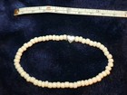 Bracelet Anklet Heart White Beads Men s Women s Beautiful Cute Fashion Stretch