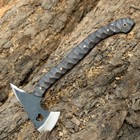 Forged Heart Tomahawk  Full Tang Hatched  Bushcraft Axe  Functional Axe   Sheath