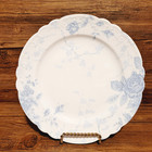 Pottery Barn Porcelain Loveshackfancy Blue Rose Salad Plates Set Of 4 New