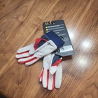 Evoshield Standout Baseball Softball Batting Gloves Youth Medium Red White Grey