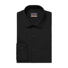 Van Heusen Mens Regular Fit Dress Shirt Medium 15-15 5 34-35 Black Solid