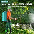 Taskstar 4 Gallon Battery Powered Electric Backpack Sprayer  2   2000mah Battery