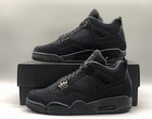 Jordan 4  black Cat  Men s Retro Basketball Shoes Mid Top Us 7-12