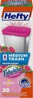 Medium 8 Gallon Trash Bags  Pink   Scented - 20 Bags With Drawstring Closure