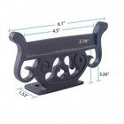 Antique Vintage Boot Scraper Black Wrought Iron Pack Of 2