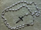 Vintage Casket Cemetery Rosary Beads The Last Rosary Original Box Holy Cards