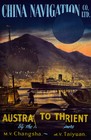 China Navigation Australia To Orient 1950s Vintage Travel Poster Art