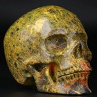 3 5  Realgar Carved Crystal Skull  Realistic  Crystal Healing
