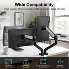 Dual Monitor Desk Mount For 13-32  Computer Screen adjustable Gas Spring Moni   