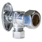 10 Pack Xfitting 5 8  X 3 8  Od Compression Angle Stop Valve  1 4 Turn lead Free