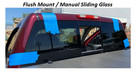 Fits 2007-2013 Chevy Silverado Back Glass Manual Sliding Window Non-heat