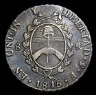 Argentina  R  o De La Plata  Ar 8 Reales  1815-pts  Assayer F  Km-14 
