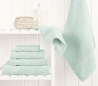 100  Cotton Turkish Towel Set 6 Pieces 2 Bath 2 Hand 2 Washcloths Mint