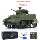 Heng Long1 16 M5a1 Stuart Vi Rtr Rc Tank Model 360  rotate Turret Sound Smoke
